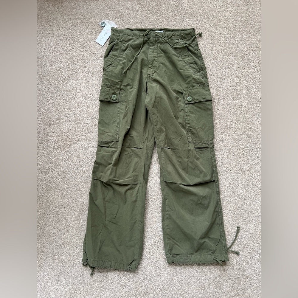Outdoor Voices Olive Green Cargo Utility Pants